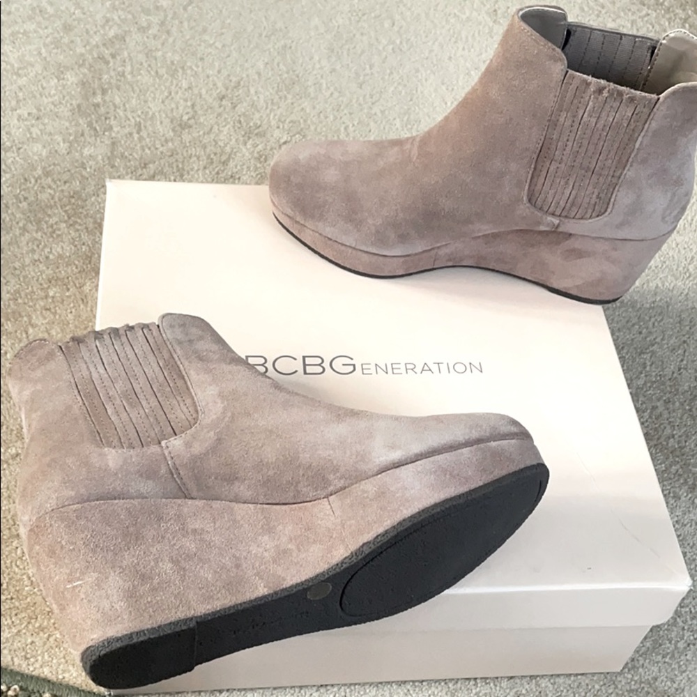 Suede booties